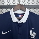 Retro France 2014 Home Long Sleeves Jersey