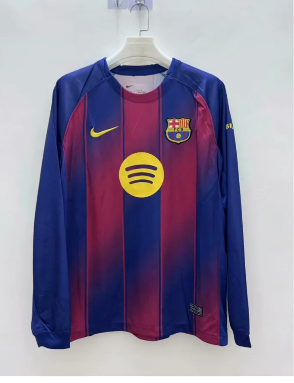 25/26 Barcelona Home Long Sleeve | Fan Version
