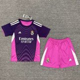 25/26 Real Madrid Goalkeeper  kids kit