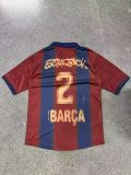 Retro 2000/01 Barcelona x Travis Scott Home Jersey