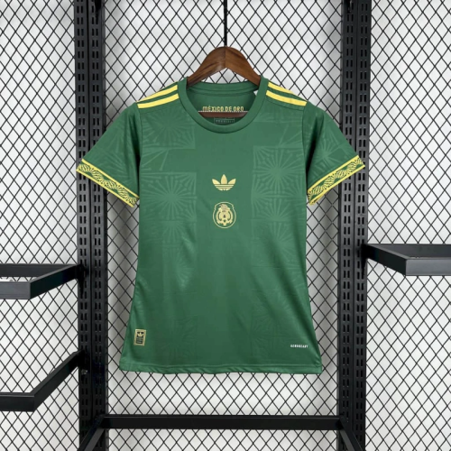 2025 Mexico Gold Women Jersey | Fan Version