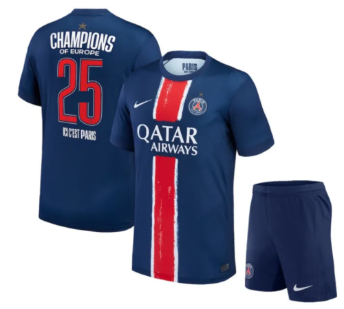 24/25 PARIS/PSG Home UCL Champions Kids Kit