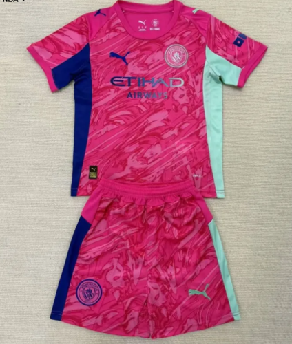 25/26 Manchester City Goalkeeper Kids Kit
