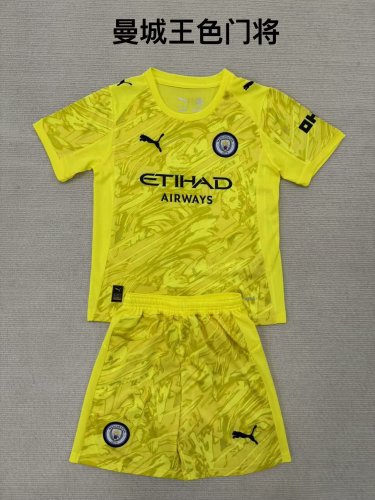 25/26 Manchester City Goalkeeper Kids Kit