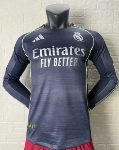 Player Version | 25/26 Real Madrid Away  Long Sleeve Jersey