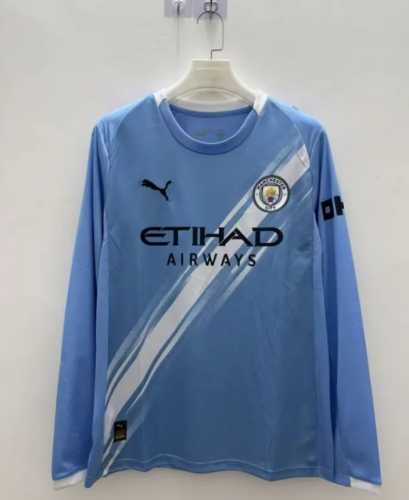 25/26 Manchester City Home Long Sleeve Jersey