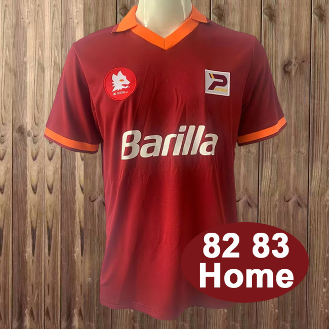 Retro 82/83  AS Roma Home Jersey