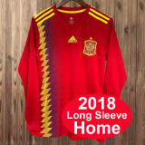 Retro Spain 2018  Home Long Sleeve Jersey
