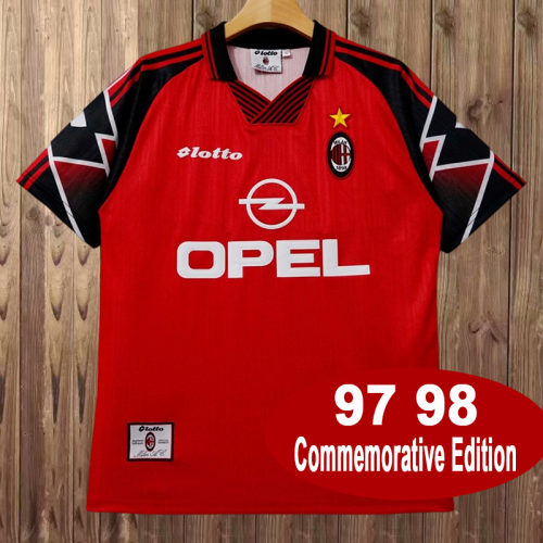 Retro 97/98 AC Milan Commemorative Edition Jersey