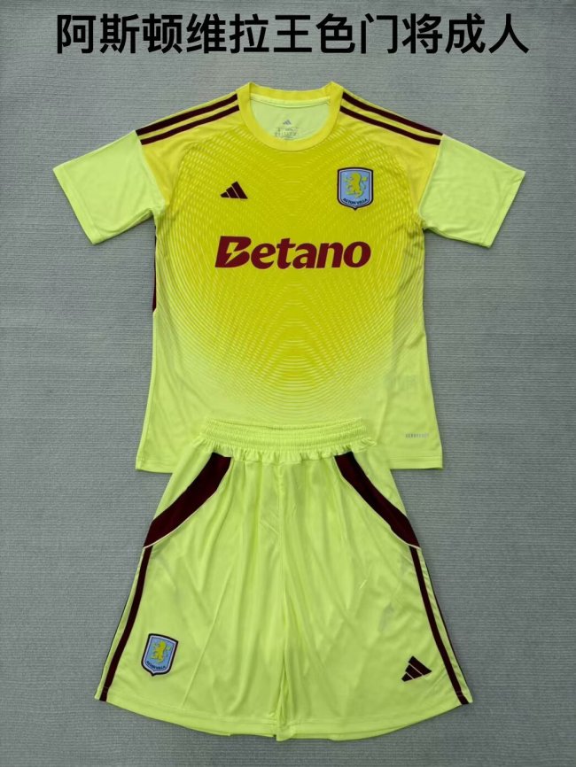25/26 Aston Villa  Goalkeeper Adult Uniform