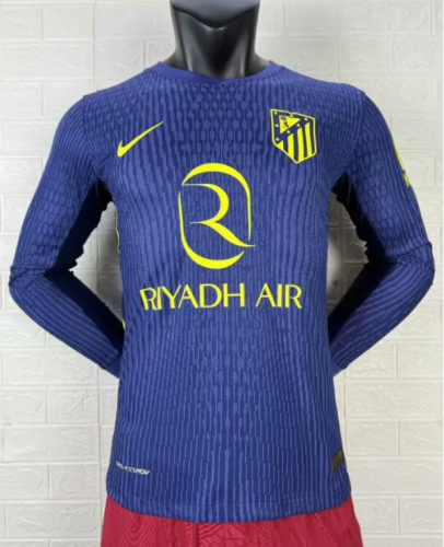 25/26 Atletico Madrid Away Player Long Sleeve Jersey