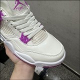 Air Jordan 4 AJ4 WHITE/PURPLE