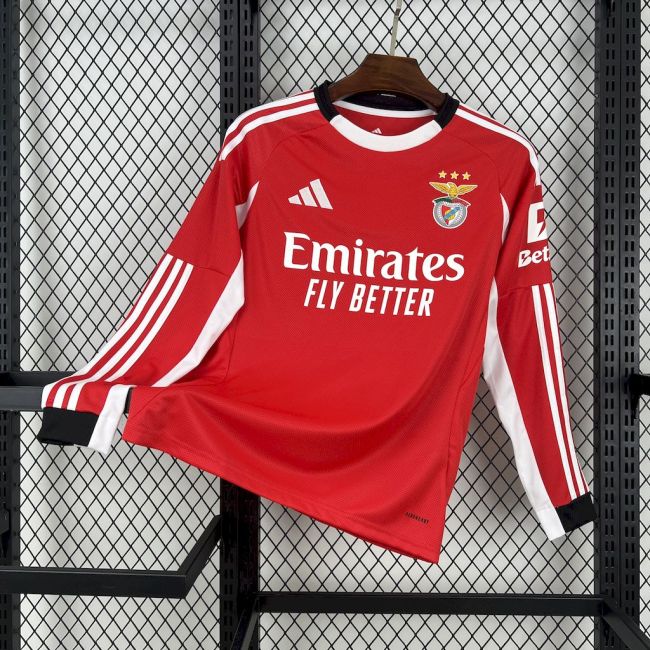 25/26 Benfica Home Long Sleeves Jersey | Fan Version