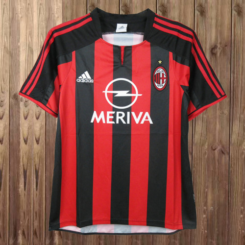 Retro 2003/04 AC Milan Home Jersey