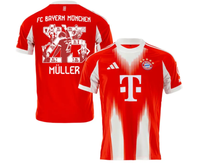 25/26 Bayern Munich Home Thomas Müller Special Man Jersey  | Fan Version