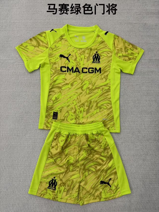 25/26 Marseille Goalkeeper Kids Kit