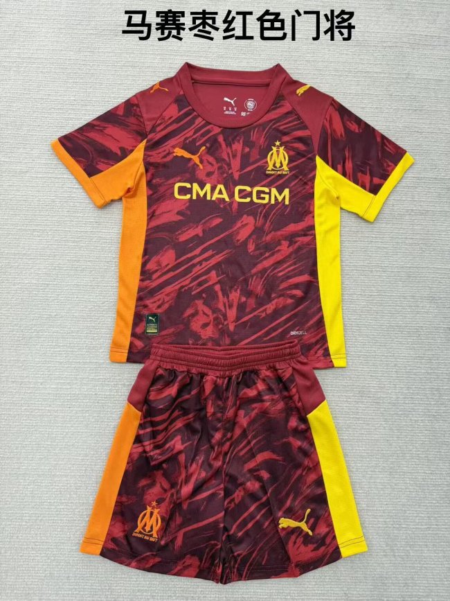 25/26 Marseille Goalkeeper Kids Kit