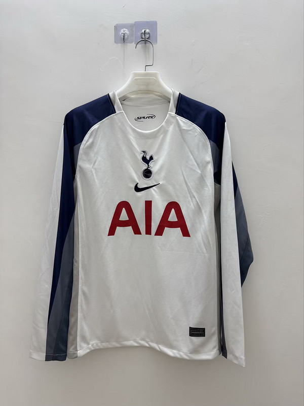 25/26 Tottenham Hotspur Home Long Sleeve Jersey |  Fan Version