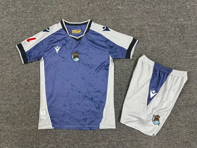 25/26 Real Sociedad Away Kids Kit
