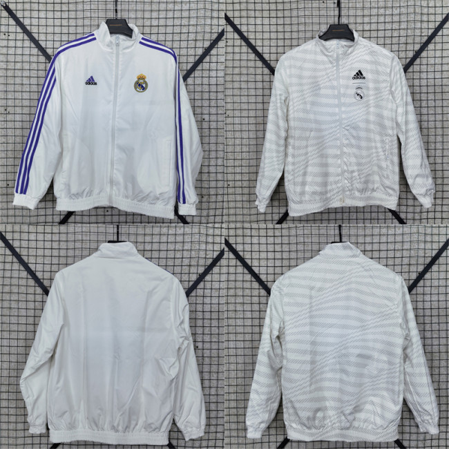 25/26 Real Madrid Double-Sided Windbreaker Jacket