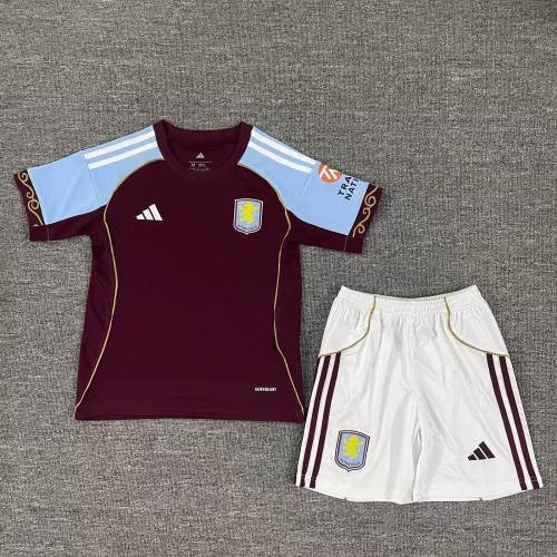 25/26 Aston Villa Home Kids Kit