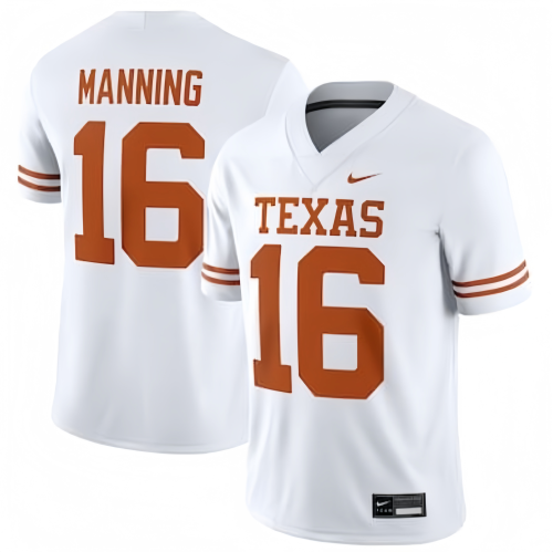 Adult Texas White 16 NCAA Jersey