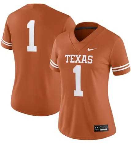 Women MLB Adult TEXAS #1 Custom Jersey