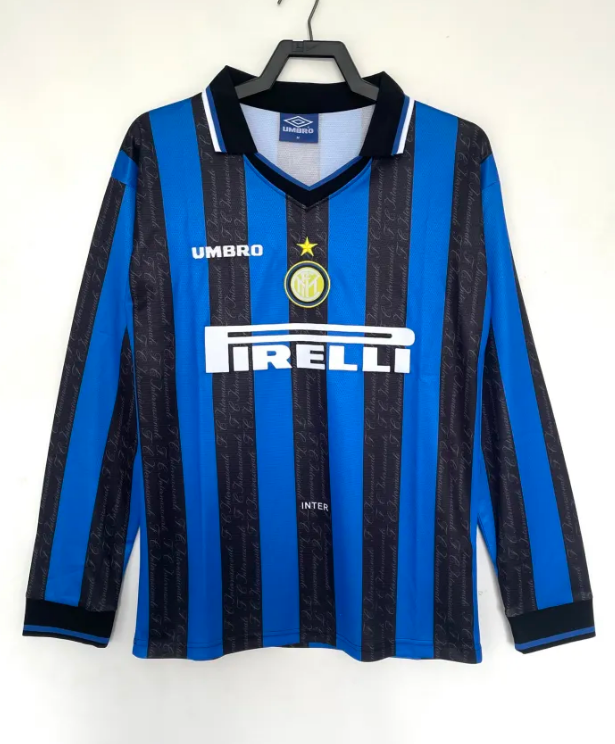 Retro Inter Milan 97/98 Home Long Sleeves Jersey