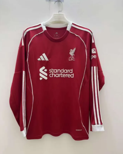 25/26 Liverpool Home Long Sleeve Jersey