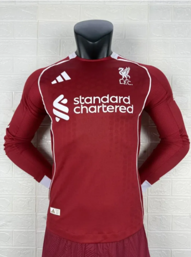 25/26 Liverpool Home Long Sleeve Jersey | Player Version