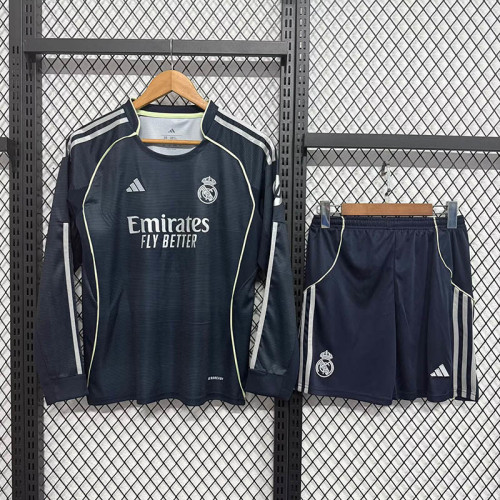 25/26 Real Madrid  Away Long Sleeves Adult Uniform