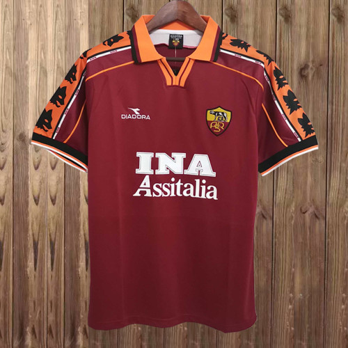 Retro 1998/1999  AS Roma Home Jersey