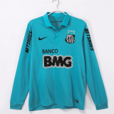 Retro Santos 2012/13 Third  Away Long Sleeve Jersey
