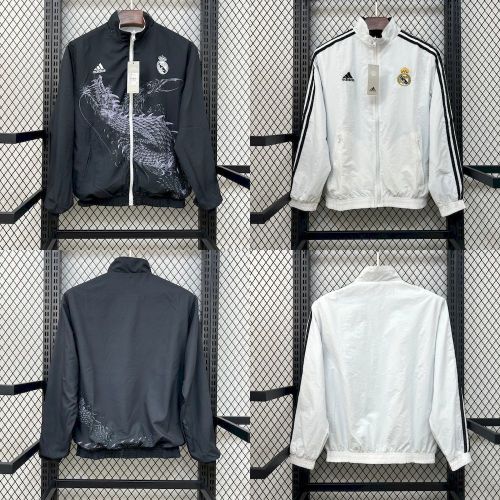 2025 Real Madrid Double-Sided Windbreaker Jacket