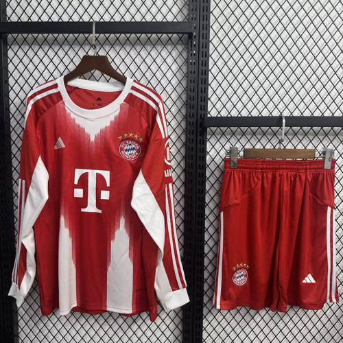 25/26 Bayern Munich Home Long Sleeves Adult Uniform