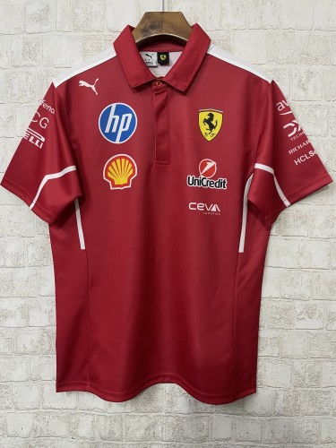 2025 F1 Ferrari Racing Polo Shirt