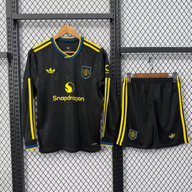 25/26 Manchester United Third Away Long Sleeves Adult Uniform