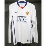 Retro 2008/09 Manchester United Away Long Sleeve Jersey