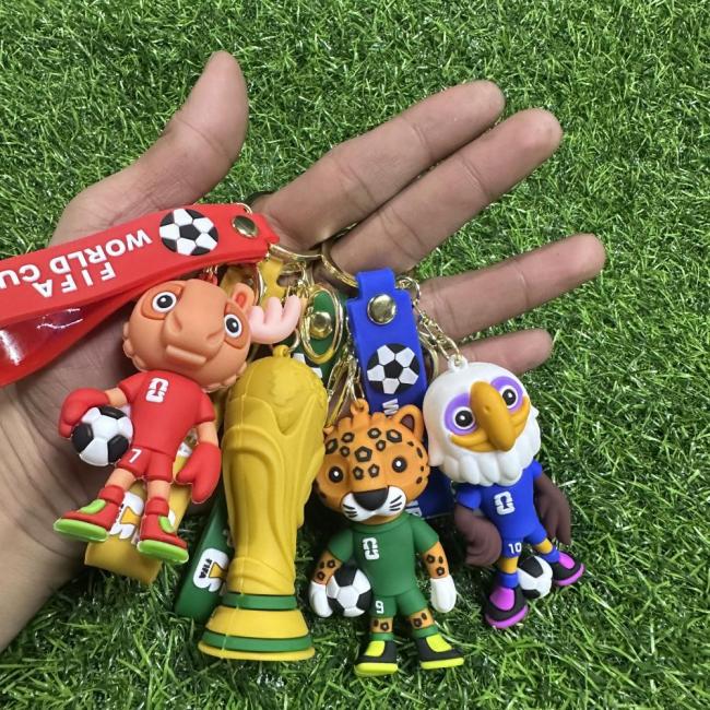 2026 World Cup Mascot keychains