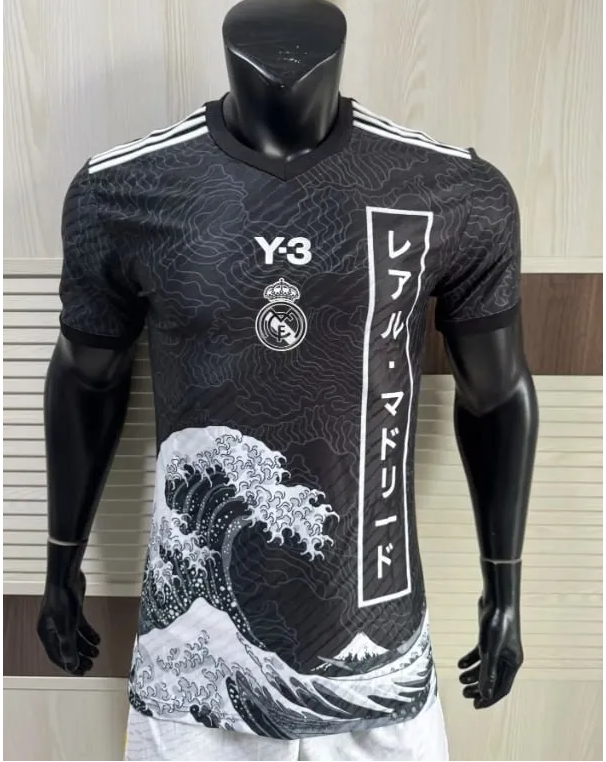 25/26 Real Madrid Y3 Black Jersey | Player Version