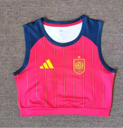 2026 Spain World Cup Home Women Vest Jersey
