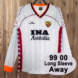 Retro 1999/2000 AS Roma Away Long Sleeve Jersey