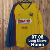 Retro 07/08 Club America Home Long Sleeve Jersey