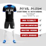 Custom Soccer Jersey with Your Name Number Team Logo Personalized Soccer Shirts Shorts Men Women Kids