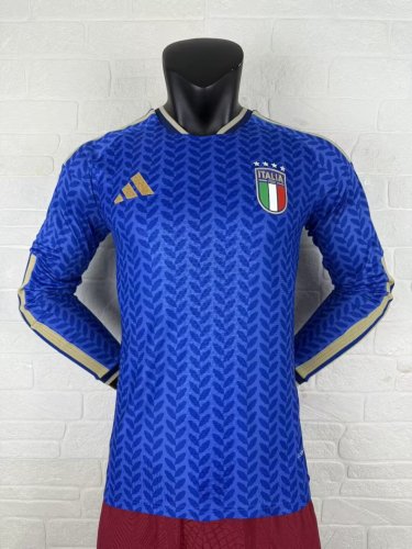 2026 Italy World Cup Home Long Sleeve Jersey | Player Version