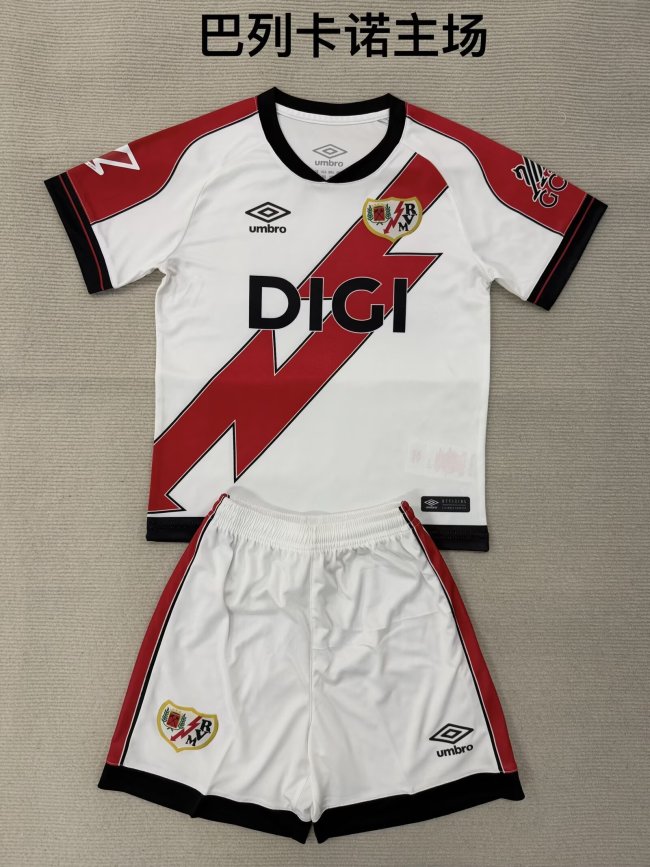25/26 Rayo Vallecano Home Adult Uniform