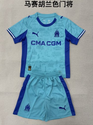 25/26 Marseille Goalkeeper Kids Kit
