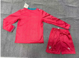 2026 Portugal World Cup Home Long Sleeve Kids Kit