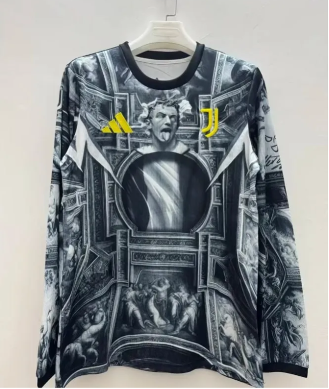 25/26 Juventus ADP Prematch Long Sleeve Man Jersey | Fan Version