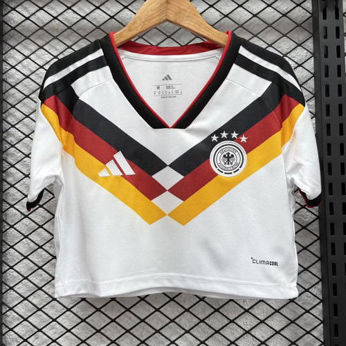 2026 Germany World Cup Home Women Cropped Jersey